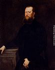 Portrait Of A Bearded Venetian Nobleman by Jacopo Robusti Tintoretto